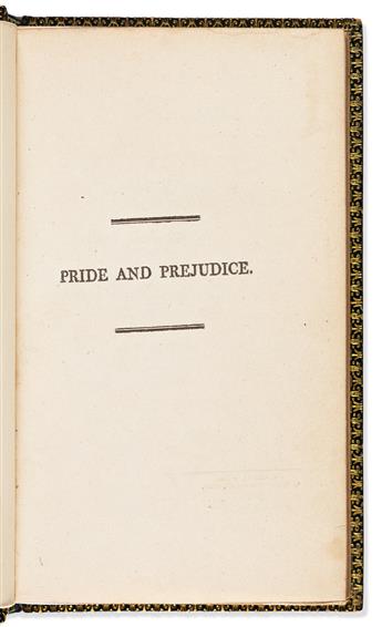 AUSTEN, JANE. Pride and Prejudice: A Novel. In Three Volumes.